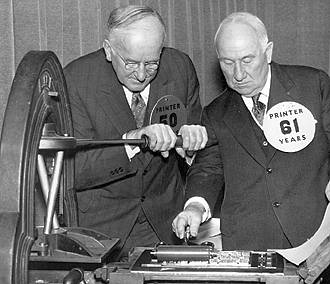 E.D. Stair and Charles J. Esterling at press