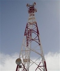 RTA Farah's new transmitter tower, photo courtesy USAID, Internews