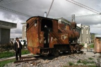 Old steam locomotive outside museum (Tim Doling)